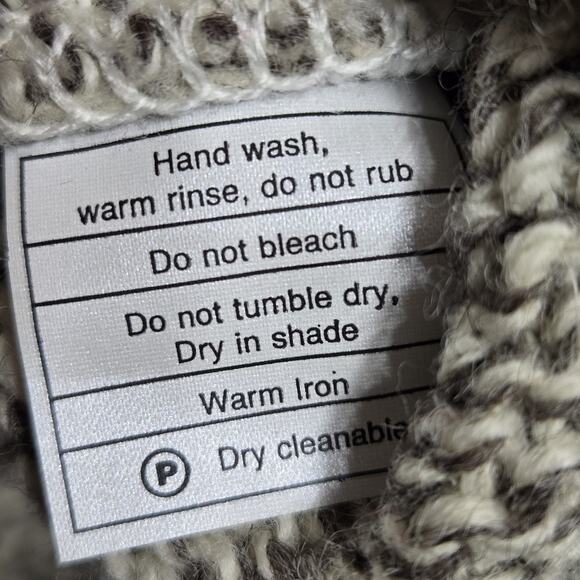 RARE VTG NWT Hunter Hills New Zealand New Wool Natural Cable Knit Sweater MEDIUM - Picture 12 of 14